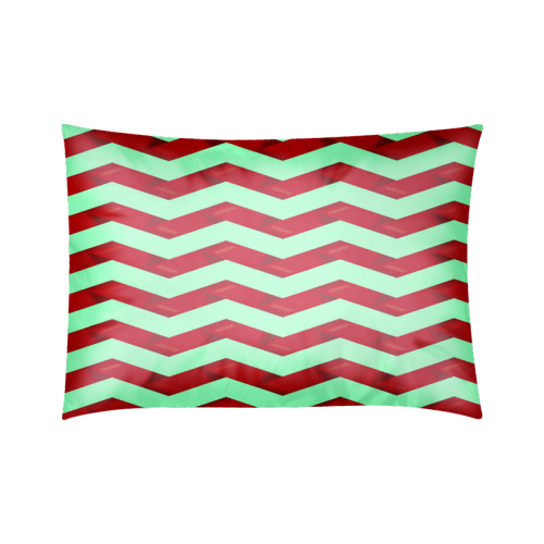 Chevron Custom Zippered Pillow Case 20"x30"(Twin Sides)