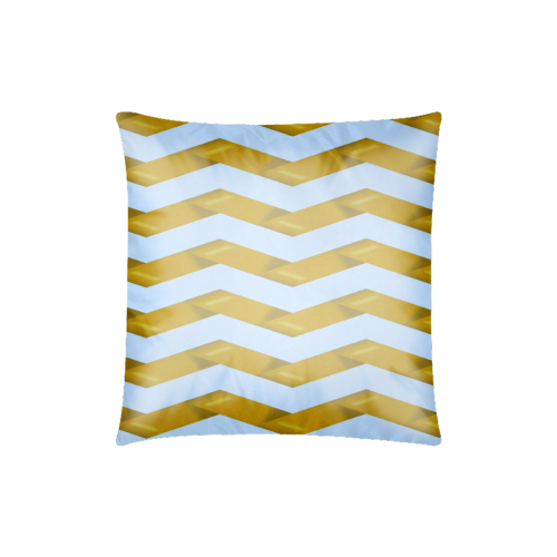 Chevron Custom Zippered Pillow Case 18"x18"(Twin Sides)