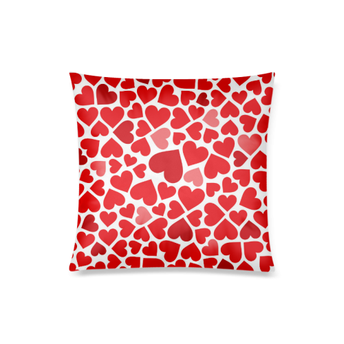 Free Vector Heart Shaped Custom Zippered Pillow Case 20"x20"(Twin Sides)