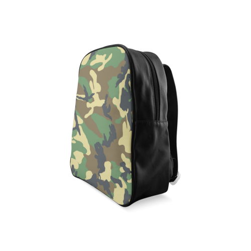 Dark Camouflage School Backpack/Large (Model 1601)