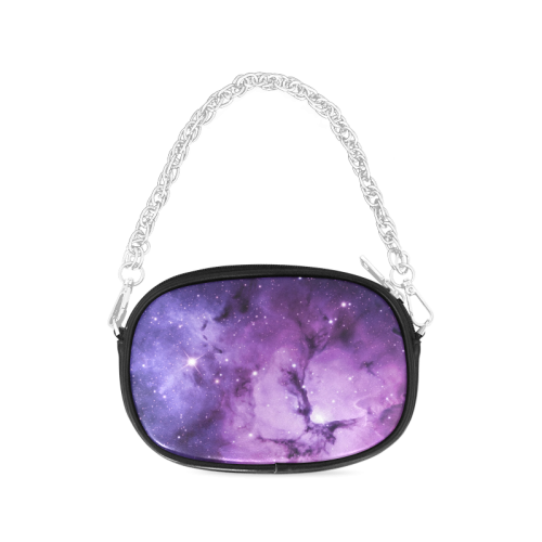 Purple Nebula And Galaxy