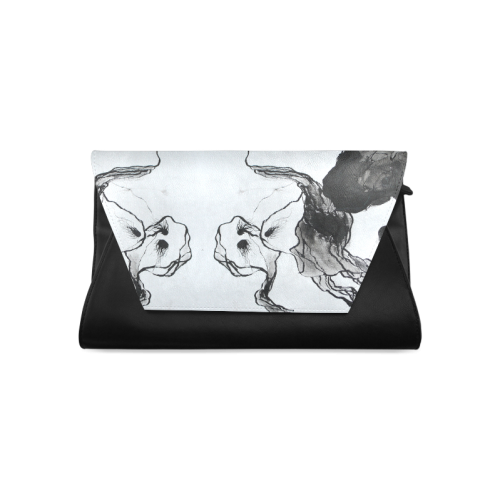 Ink Jellyfish Abstract Clutch Bag (Model 1630)