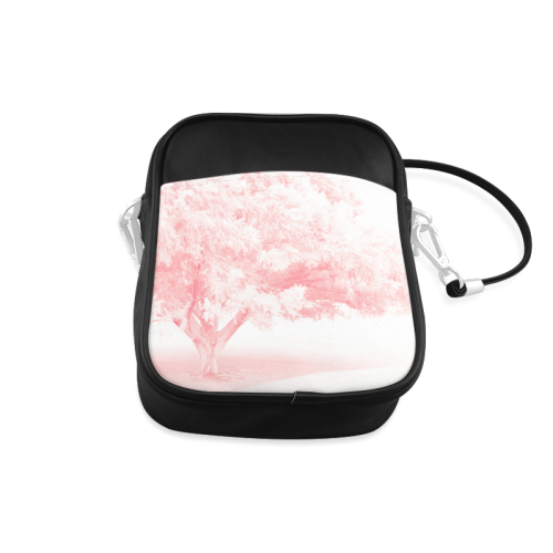 Frosted Pink Tree Sling Bag (Model 1627)