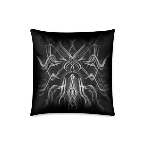 Tribal Cool Black And White Custom Stylish Custom Zippered Pillow Case 18"x18"(Twin Sides)