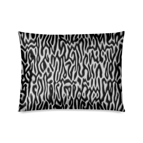 Black And White Art Fantastic Design Custom Zippered Pillow Case 20"x26"(Twin Sides)