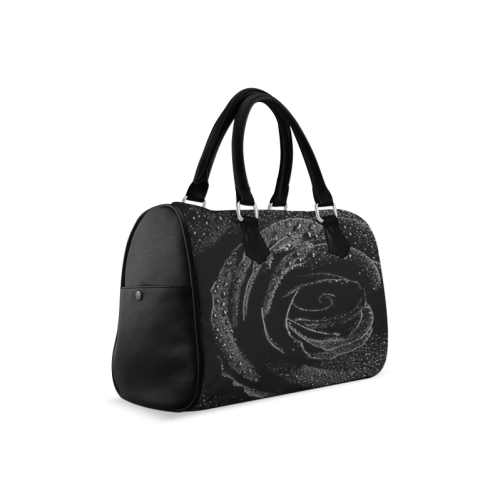 Black Rose Boston Handbag (Model 1621)