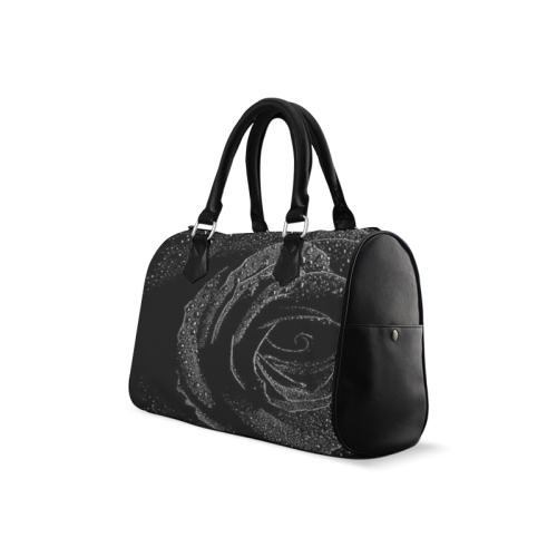 Black Rose Boston Handbag (Model 1621)