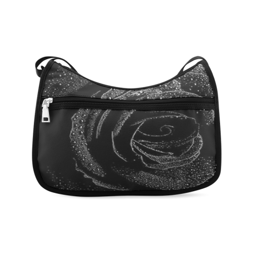 Black Rose Crossbody Bags (Model 1616)