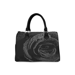 Black Rose Boston Handbag (Model 1621)