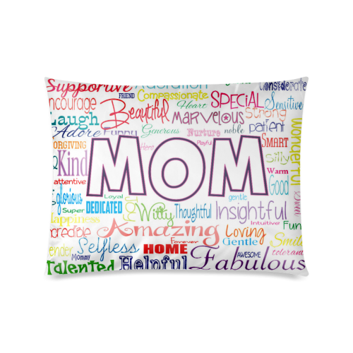 mothersday Custom Zippered Pillow Case 20"x26"(Twin Sides)