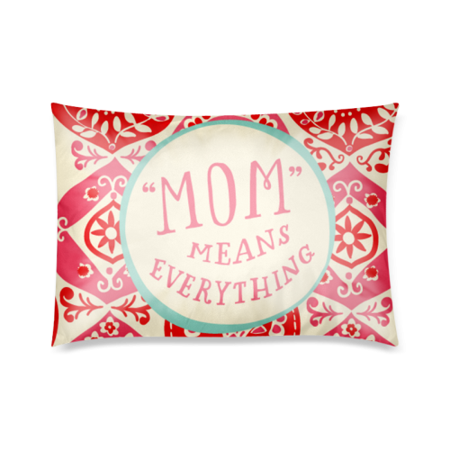 mothers day quotes dtl Custom Zippered Pillow Case 20"x30"(Twin Sides)