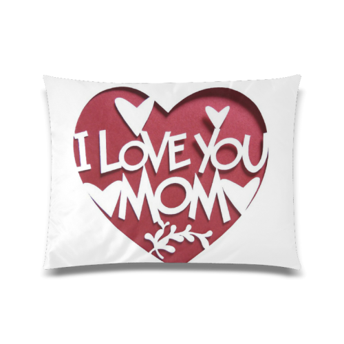 I LOVE YOU MOTHER Custom Zippered Pillow Case 20"x26"(Twin Sides)