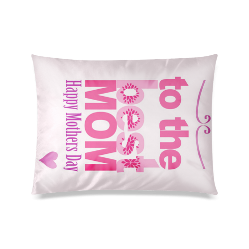 Handmade Mothers Day And Birthday Card Custom Zippered Pillow Case 20"x26"(Twin Sides)