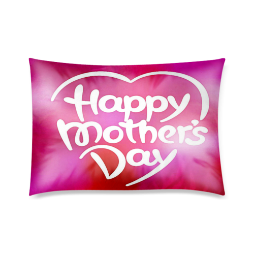 Colorful Mothers Day Custom Zippered Pillow Case 20"x30"(Twin Sides)