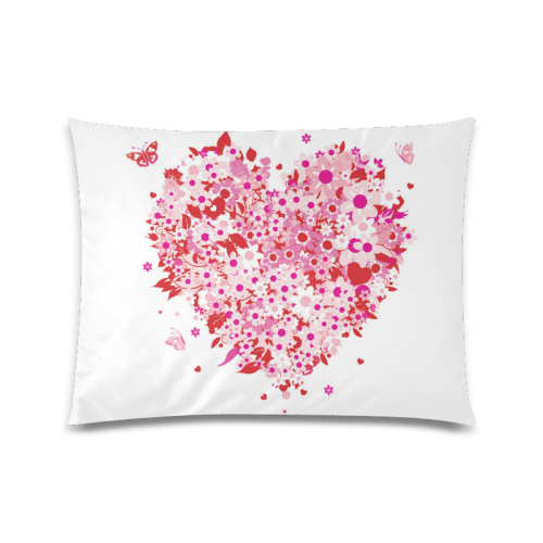 clipart mothers day hearts Custom Zippered Pillow Case 20"x26"(Twin Sides)