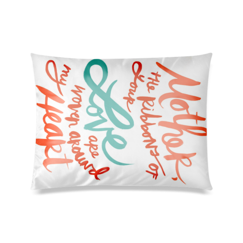 DIY MOTHER’S DAY CARD Custom Zippered Pillow Case 20"x26"(Twin Sides)