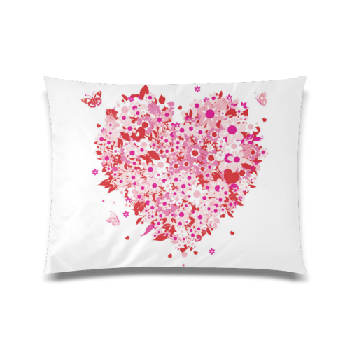 clipart mothers day hearts Custom Zippered Pillow Case 20"x26"(Twin Sides)