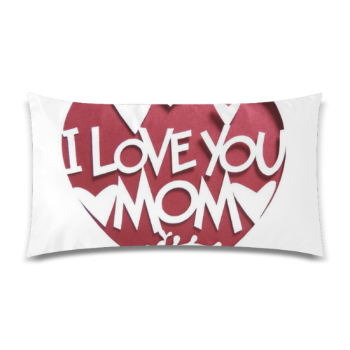 I LOVE YOU MOTHER Rectangle Pillow Case 20"x36"(Twin Sides)