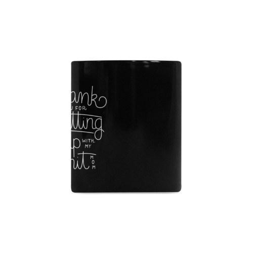 Art Happy Mother's Day Quotes Black Backgroun White Mug(11OZ)