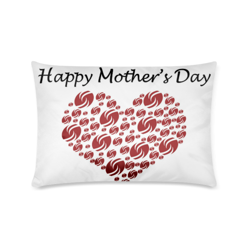 Mothers Day LOVE Logo Custom Zippered Pillow Case 16"x24"(Twin Sides)
