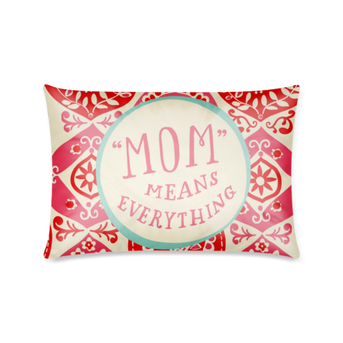 mothers day quotes dtl Custom Zippered Pillow Case 16"x24"(Twin Sides)