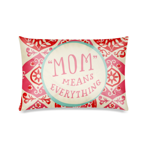 mothers day quotes dtl Custom Zippered Pillow Case 16"x24"(Twin Sides)