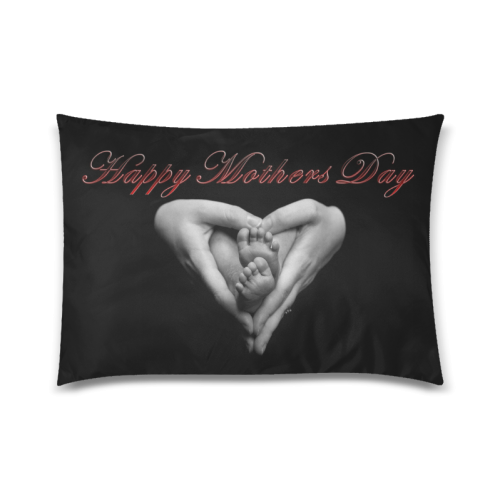 happy mothers day Custom Zippered Pillow Case 20"x30"(Twin Sides)