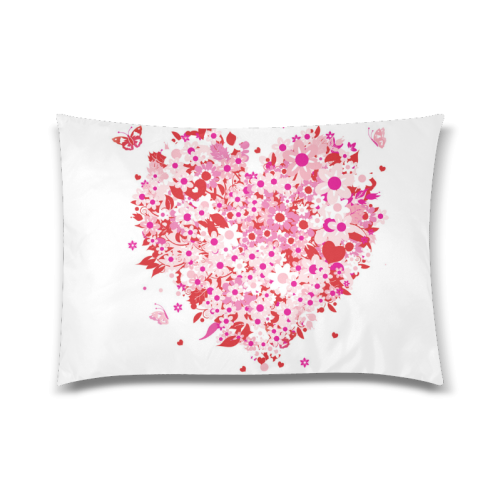 clipart mothers day hearts Custom Zippered Pillow Case 20"x30"(Twin Sides)