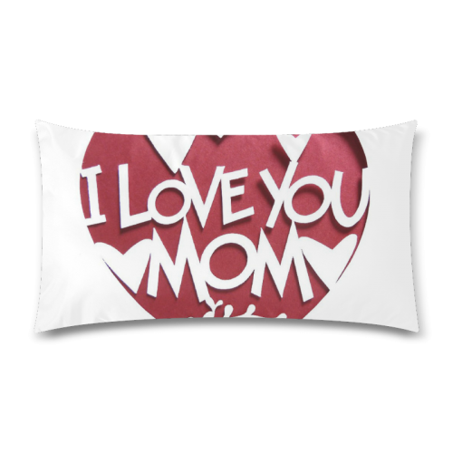 I LOVE YOU MOTHER Rectangle Pillow Case 20"x36"(Twin Sides)