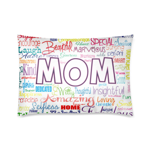 mothersday Custom Zippered Pillow Case 20"x30"(Twin Sides)