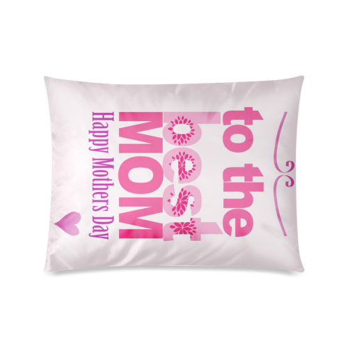 Handmade Mothers Day And Birthday Card Custom Zippered Pillow Case 20"x26"(Twin Sides)