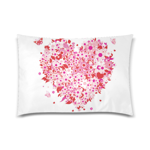 clipart mothers day hearts Custom Zippered Pillow Case 20"x30"(Twin Sides)
