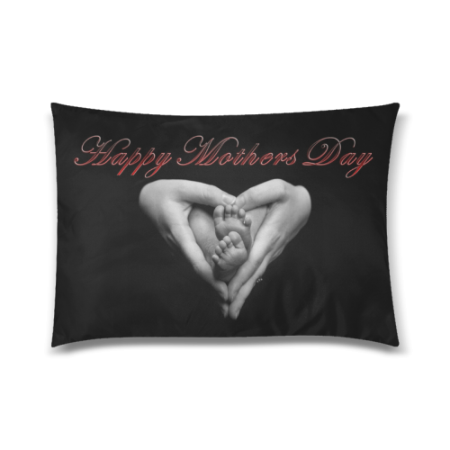 happy mothers day Custom Zippered Pillow Case 20"x30"(Twin Sides)