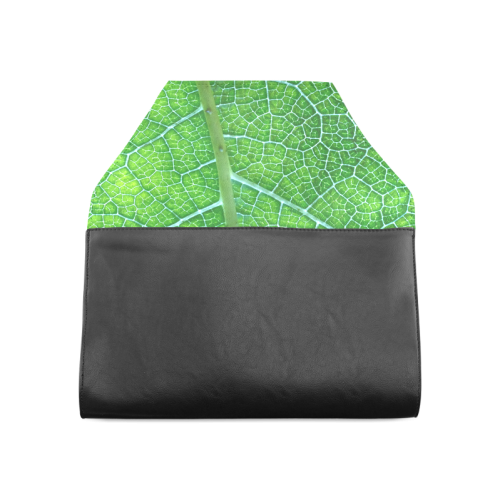 Landscape Pattern Pictures Of Green Leaf Clutch Bag (Model 1630)