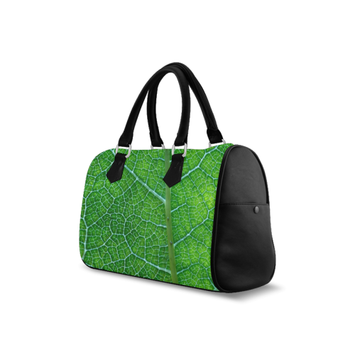 Landscape Pattern Pictures Of Green Leaf Boston Handbag (Model 1621)