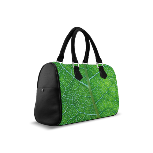 Landscape Pattern Pictures Of Green Leaf Boston Handbag (Model 1621)