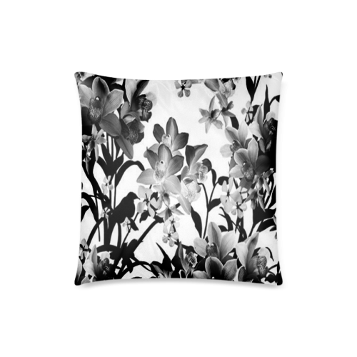 Custom Beautidful Ink Paintings Sayaka Design Custom Zippered Pillow Case 18"x18"(Twin Sides)