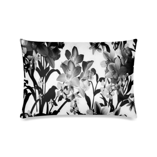 Custom Beautidful Ink Paintings Sayaka Design Custom Zippered Pillow Case 16"x24"(Twin Sides)