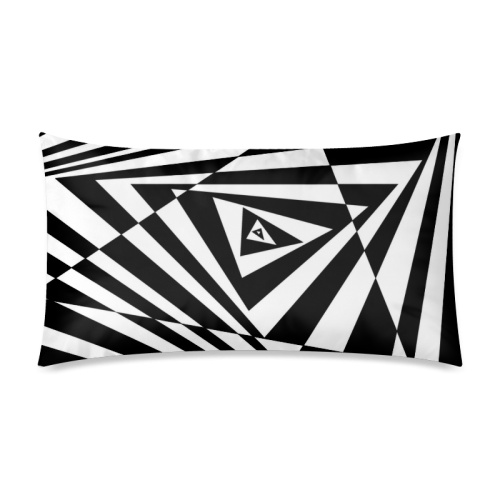 Custom 3D Design Triangle Cool Space Rectangle Pillow Case 20"x36"(Twin Sides)