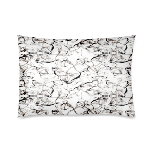 Abstact Pattern Design Custom Artsadd Stylish Custom Zippered Pillow Case 20"x30"(Twin Sides)