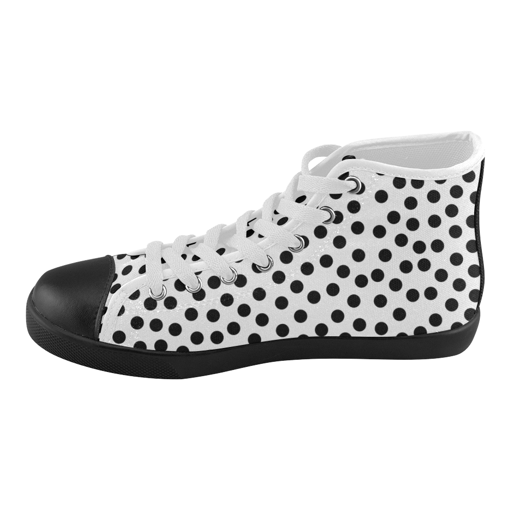 high top canvas shoes black