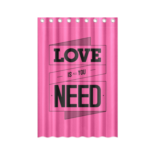 Beatles Song Quotes All You Need Is Love Shower Curtain 48"x72"