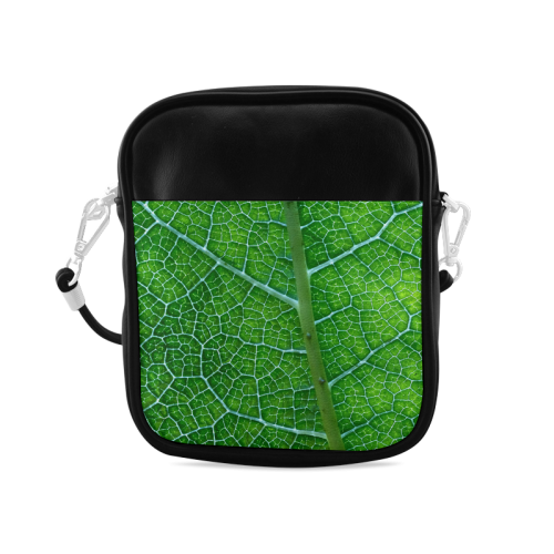 Landscape Pattern Pictures Of Green Leaf Sling Bag (Model 1627)