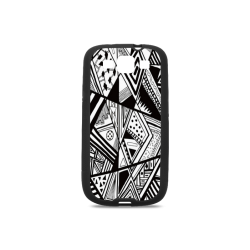 Black And White Vintage Pattern Design Rubber Case for Samsung Galaxy S3