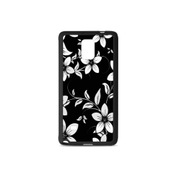 Black And White Designs Patterns Flower Rubber Case for Samsung Galaxy Note 4