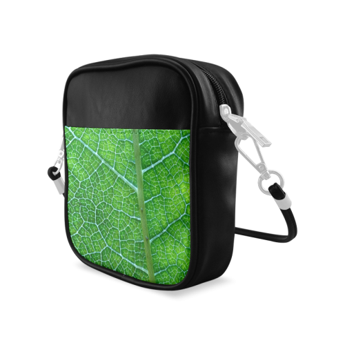 Landscape Pattern Pictures Of Green Leaf Sling Bag (Model 1627)