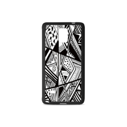Black And White Vintage Pattern Design Rubber Case for Samsung Galaxy Note 4
