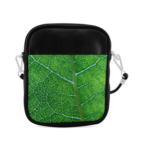 Landscape Pattern Pictures Of Green Leaf Sling Bag (Model 1627)