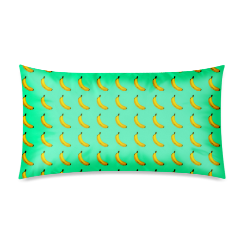 Lovely bananas regularly arranged Rectangle Pillow Case 20"x36"(Twin Sides)