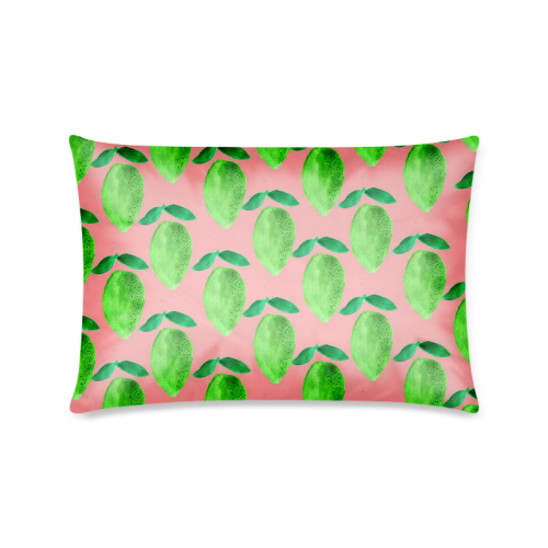 Lovely mango regularly arranged Custom Zippered Pillow Case 16"x24"(Twin Sides)